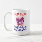 愛国的ビーチビベス コーヒーマグカップ (左)