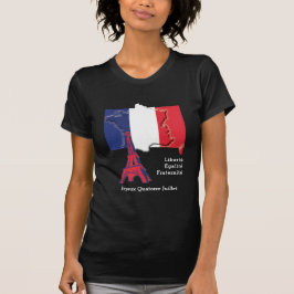 愛国的フランスのなバスティーユ日 Tシャツ
