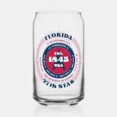 愛国的フロリダタイポグラフィ飲み物用品セット ガラス缶 (裏面)