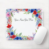 愛国的フローラマウスパッド マウスパッド (マウス)