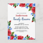 愛国的フローラ赤白青ファミリー懇親会 インビテーションポストカード (正面)