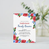 愛国的フローラ赤白青ファミリー懇親会 インビテーションポストカード (スタンド正面)