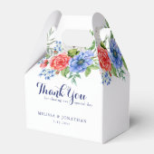 愛国的フローラ赤白青7月結婚4日 フェイバーボックス (正面サイド)