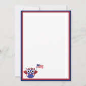 愛国的フール7月4日パーティの招待状 招待状 (裏面)