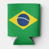愛国的ブラジル国旗のクーラーボックス 缶クーラー (正面)