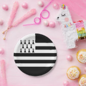 愛国的ブリタニー国旗の紙プレート ペーパープレート (パーティー)