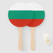 愛国的ブルガリア国旗 ハンドファン (正面&裏面)
