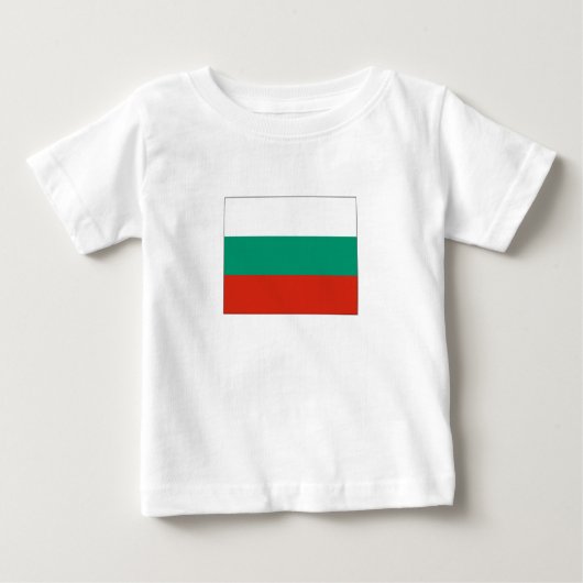 愛国的ブルガリア国旗 ベビーTシャツ (正面)
