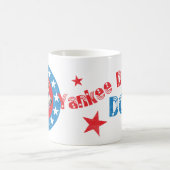 愛国的ブルーティック コーヒーマグカップ (中央)