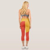 愛国的ブータン国旗 カプリレギンス (裏面)