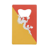 愛国的ブータン国旗 クレジットカード栓抜き (正面)