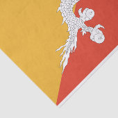 愛国的ブータン国旗 薄葉紙 (詳細)