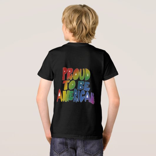 愛国的プライドの色鮮やか付 トライブレンドＴシャツ (裏面全面)
