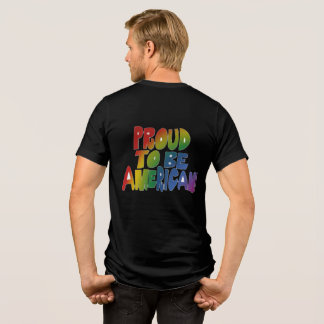 愛国的プライドの色鮮やか付 トライブレンドTシャツ