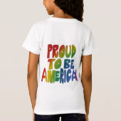愛国的プライドの色鮮やか付 Tシャツ (裏面)