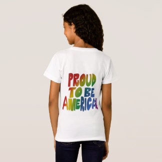 愛国的プライドの色鮮やか付 Tシャツ