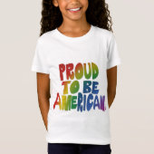 愛国的プライドの色鮮やか付 Tシャツ (正面)