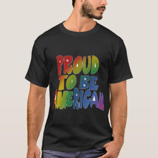 愛国的プライドの色鮮やか付 Tシャツ