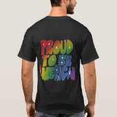 愛国的プライドの色鮮やか付 Tシャツ (裏面)