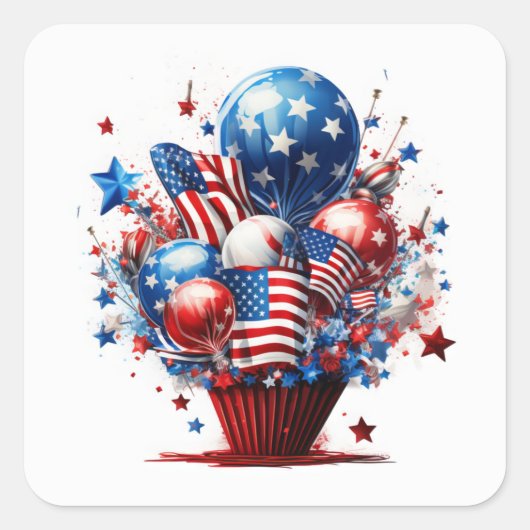 愛国的プライド スクエアシール (正面)