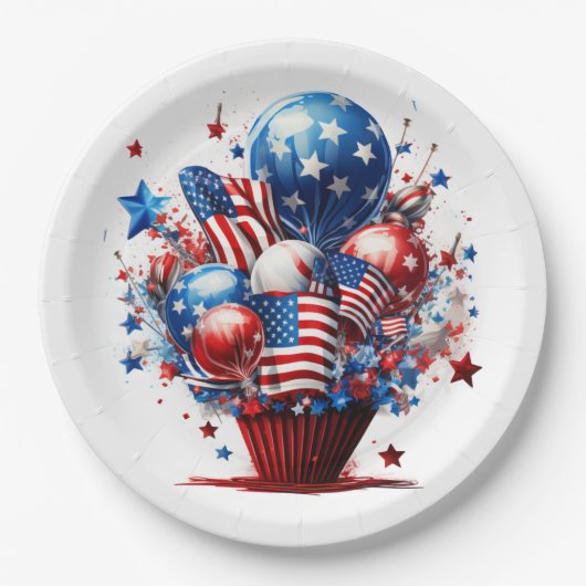 愛国的プライド ペーパープレート (正面)