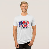 愛国的プライド:米国コアデニム トライブレンドTシャツ (正面全面)