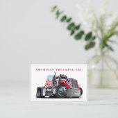 愛国的プロフェッショナル運送運送会社 名刺 (スタンド正面)