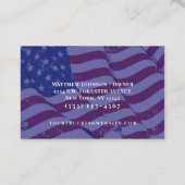 愛国的プロフェッショナル運送運送会社 名刺 (裏面)