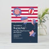 愛国的ヘリウムバルーン招待状 招待状 (スタンド正面)