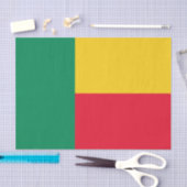 愛国的ベナン国旗のティッシュペーパー 薄葉紙 (クラフト)