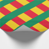 愛国的ベナン国旗のラッピング紙 ラッピングペーパー (角)