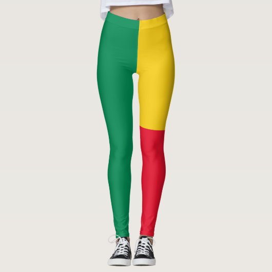 愛国的ベナン国旗のレギンス レギンス (正面)