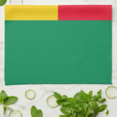 愛国的ベナン国旗 キッチンタオル (折り畳み)