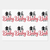 愛国的ベビー包装紙 ラッピングペーパーシート (正面3)