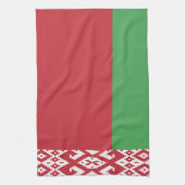 愛国的ベラルーシ国旗のタオル キッチンタオル (縦)