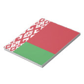 愛国的ベラルーシ国旗のメモ帳 ノートパッド (回転)