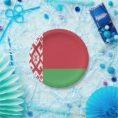 愛国的ベラルーシ国旗の紙プレート ペーパープレート (パーティー)