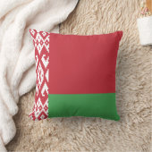 愛国的ベラルーシ国旗の装飾用クッション クッション (ブランケット)