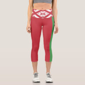 愛国的ベラルーシ国旗 カプリレギンス (正面)