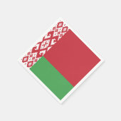 愛国的ベラルーシ国旗 スタンダードカクテルナプキン (角)