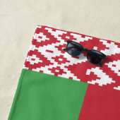 愛国的ベラルーシ国旗 ビーチタオル (インサイチュ)