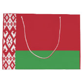 愛国的ベラルーシ国旗 ラージペーパーバッグ (裏面)