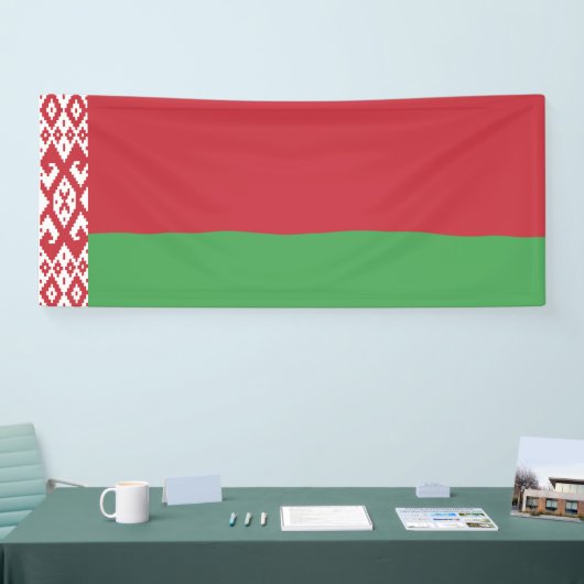 愛国的ベラルーシ国旗 横断幕 (トレードショー)