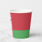 愛国的ベラルーシ国旗 紙コップ (正面)