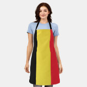 愛国的ベルギー国旗 エプロン (着用した状態)