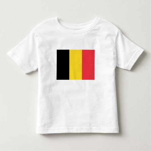愛国的ベルギー国旗 トドラーTシャツ (正面)