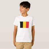 愛国的ベルギー国旗 Tシャツ (正面フル)