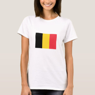 愛国的ベルギー国旗 Tシャツ