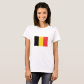 愛国的ベルギー国旗 Tシャツ (正面フル)