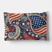 愛国的ペイズリー アクセサリーポーチ (裏面)